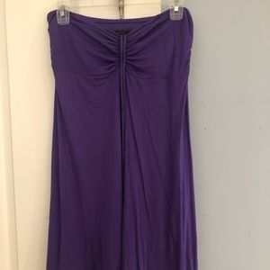 BCBG Purple Strapless Sweetheart Dress Coverup